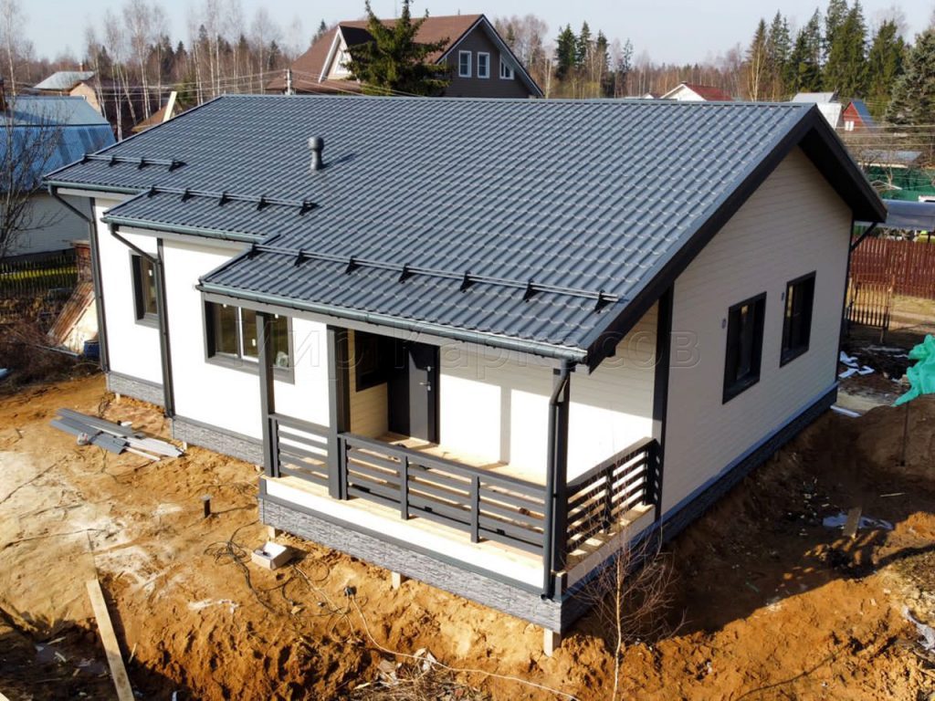 Каркасный дом в Каневской установить