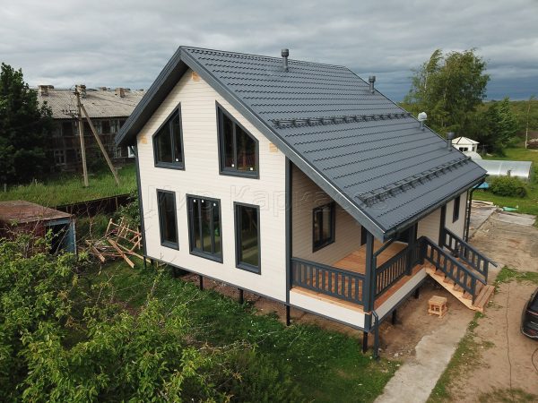 Каркасный дом 9х9,5 поселок Свирица