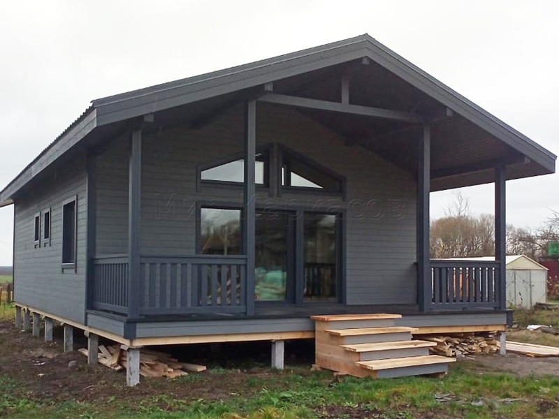 Каркасный дом 7,5х12 деревня Чемодурово