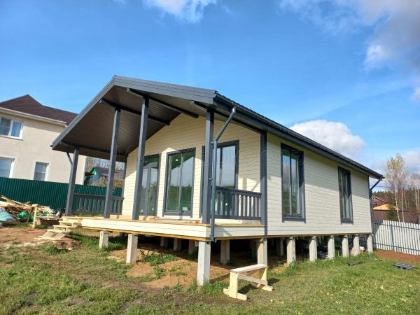 Каркасный дом 7,5х15 деревня Селявино