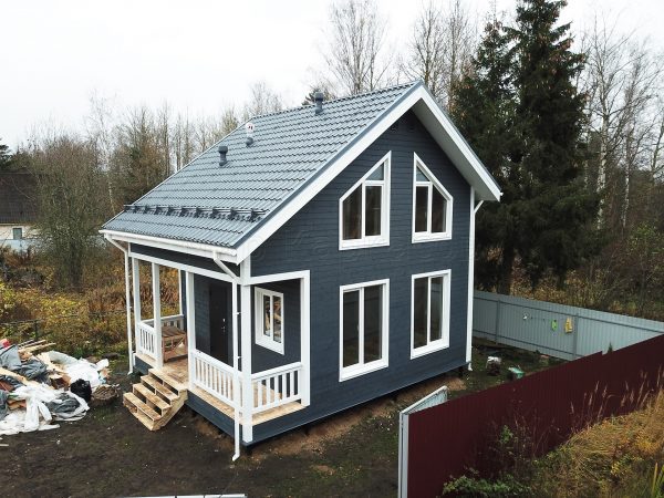 Каркасный дом 6х7,5 массив Восход